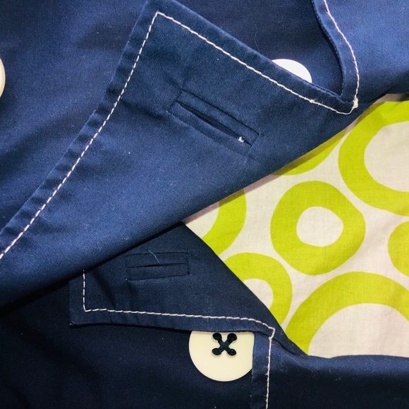 Boden Navy Blue Trench - Picture 5 of 8